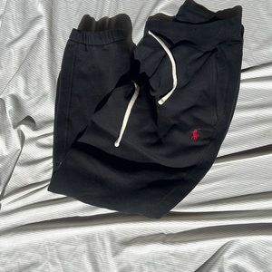 Black polo sweatpants